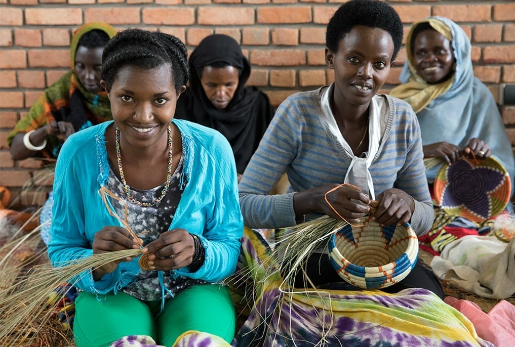 basket weaving from wfwi rwanda members