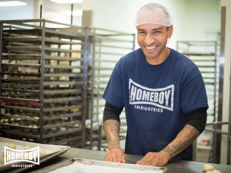 home industries bakery us partners Your edible corporate gifts can make a difference in the lives of the formerly incarcerated, like a worker from Homeboy Industries pictured here.