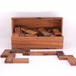 Our domino game gift set can be customized with your company logo.