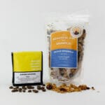 The Good Morning set is one of our customizable breakfast gift baskets, including granola and coffee beans.