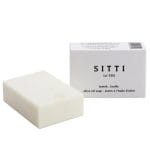 The pampering gift basket includes Sitti soap, made by refugee women in Jordan.