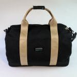 Our custom logo duffle bags are available in black and come with a shoulder strap