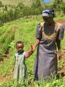 Grower with daughter