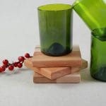 Glasses with Wooden Coasters 3